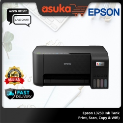 Epson L3250 Ink Tank Print, Scan, Copy & Wifi Printer (Warranty 1Years + 1Years online Register @ 30,000 Pages Printing)