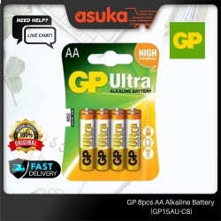 GP Alkaline 8pcs AA Battery (GP15AU-C8)