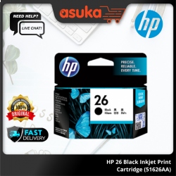 HP 26 Black Inkjet Print Cartridge (51626AA)