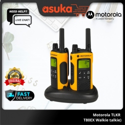 Motorola TLKR T80EX Walkie talkie (1 yrs Limited Hardware Warranty/Battery,docking & adapter 3 month Limted Warranty)